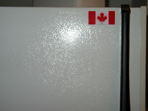 [picture: flag on my fridge]