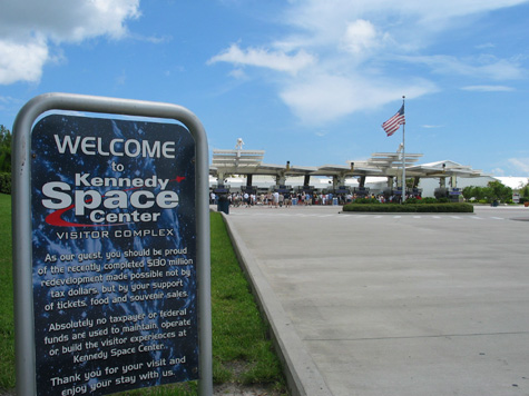 [picture: kennedy space center sign]