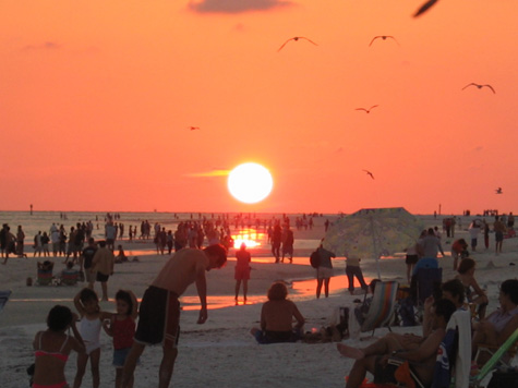 [picture: sunset at siesta key]