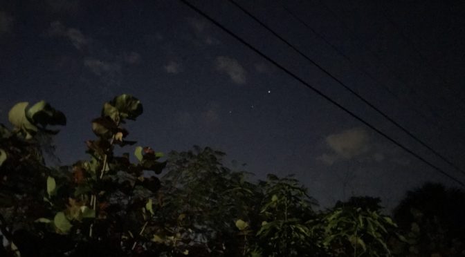 Saturn, Mars and Jupiter “beside” one another